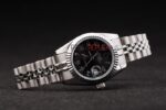Rolex replica datejust acciaio lady black arab jubilèè orologio replica copia imitazione 4us434 - immagine 5