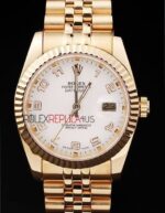 Rolex replica datejust gold white arab jubilèè orologio replica copia imitazione 4us436