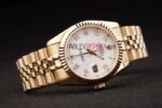 Rolex replica datejust gold white arab jubilèè orologio replica copia imitazione 4us436 - immagine 5