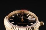 Rolex replica datejust gold black barrette jubilèè orologio replica copia imitazione 4us437 - immagine 6