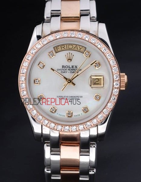 virtuemart_product_6584rolex-replica-orologi-copia-imitazione-rolex-omega Rolex replica daydate pearlmaster acciaio rose gold white brillantini orologio replica copia imitazione 4us442 - immagine 1