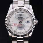 Rolex replica daydate pearlmaster acciaio argentèè barrette orologio replica copia imitazione 4us443
