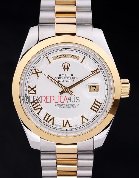 virtuemart_product_6601rolex-replica-orologi-copia-imitazione-rolex-omega Rolex replica daydate acciaio oro white roman orologio replica copia imitazione 4us444 - immagine 1