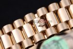 Rolex replica daydate oro giallo brillantini orologio replica copia imitazione 4us445 - immagine 10