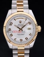Rolex replica daydate acciaio oro white arab orologio replica copia imitazione 4us446
