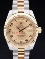 Rolex replica daydate acciaio oro arab gold dial orologio replica copia imitazione 4us447