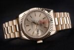 Rolex replica daydate oro giallo barrette orologio replica copia imitazione 4us449 - immagine 5