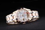 Rolex replica daydate pearlmaster acciaio oro white brillantini orologio replica copia imitazione 4us450 - immagine 5