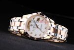 Rolex replica daydate pearlmaster acciaio oro white brillantini orologio replica copia imitazione 4us450 - immagine 6