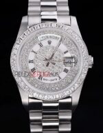 Rolex replica daydate full brillantini SARU orologio replica copia imitazione 4us451
