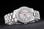 Rolex replica daydate full brillantini SARU orologio replica copia imitazione 4us451 - immagine 6