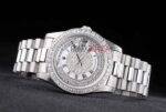 Rolex replica daydate full brillantini SARU orologio replica copia imitazione 4us451 - immagine 5