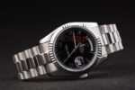 Rolex replica daydate acciaio black roman orologio replica copia imitazione 4us453 - immagine 5