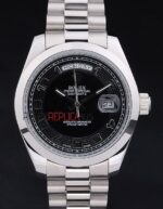 Rolex replica daydate acciaio black arab orologio replica copia imitazione 4us454