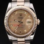Rolex replica daydate acciaio oro gold dial orologio replica copia imitazione 4us455