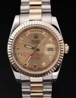 Rolex replica daydate acciaio oro gold dial orologio replica copia imitazione 4us455