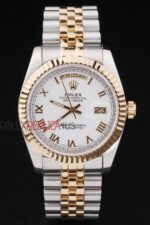 Rolex replica daydate acciaio oro white roman jubilèè orologio replica copia imitazione 4us456