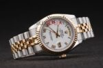 Rolex replica daydate acciaio oro white roman jubilèè orologio replica copia imitazione 4us456 - immagine 6