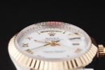 Rolex replica daydate acciaio oro white roman jubilèè orologio replica copia imitazione 4us456 - immagine 7