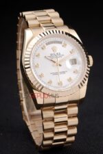Rolex replica daydate oro argentèè brillantini orologio replica copia imitazione 4us457