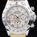 Rolex replica daytona beach yellow strip leather orologio replica copia imitazione 4us459