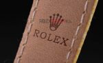 Rolex replica daytona beach yellow strip leather orologio replica copia imitazione 4us459 - immagine 5