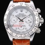 Rolex replica daytona vip pelle acciaio cinturino cuoio orologio replica copia imitazione 4us461