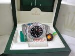 Rolex replica explorer II black dial acciaio 42mm big new basilea replica copia imitazione 4us510 - immagine 3