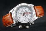 Rolex replica daytona vip pelle acciaio cinturino cuoio orologio replica copia imitazione 4us461 - immagine 5
