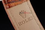 Rolex replica daytona vip pelle acciaio cinturino cuoio orologio replica copia imitazione 4us461 - immagine 9