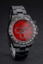 Rolex replica daytona pro-hunter pvd red dial orologio replica copia imitazione 4us467 - immagine 4