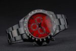 Rolex replica daytona pro-hunter pvd red dial orologio replica copia imitazione 4us467 - immagine 5