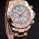 Rolex replica daytona rose gold white dial orologio replica copia imitazione 4us469