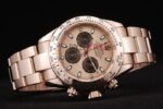 Rolex replica daytona full rose gold orologio replica copia imitazione 4us470 - immagine 5