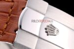 Rolex replica daytona vip pelle acciaio dial panda cinturino cuoio orologio replica copia imitazione 4us471 - immagine 9