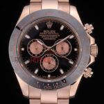 Rolex replica daytona rose gold ceramichon bezel orologio replica copia imitazione 4us472