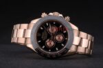 Rolex replica daytona rose gold ceramichon bezel orologio replica copia imitazione 4us472 - immagine 6
