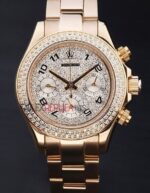 Rolex replica daytona rose gold SARU full brillantini orologio replica copia imitazione 4us474