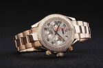 Rolex replica daytona rose gold SARU full brillantini orologio replica copia imitazione 4us474 - immagine 6