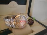 Rolex replica datejust acciaio oro gold dial barrette jubilèè orologio replica copia imitazione 4us223 - immagine 4