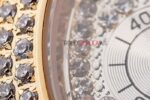 Rolex replica daytona rose gold SARU full brillantini orologio replica copia imitazione 4us474 - immagine 7