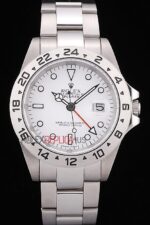 Rolex replica explorer II white dial acciaio replica copia imitazione 4us508 - immagine 3