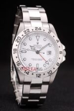 Rolex replica explorer II white dial acciaio replica copia imitazione 4us508 - immagine 4