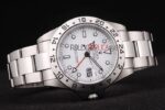 Rolex replica explorer II white dial acciaio replica copia imitazione 4us508 - immagine 6