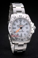 Rolex replica explorer II white dial acciaio 42mm big new basilea replica copia imitazione 4us509 - immagine 4