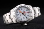 Rolex replica explorer II white dial acciaio 42mm big new basilea replica copia imitazione 4us509 - immagine 5
