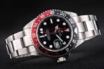 Rolex replica GMT master II rosso nero ceramichon new basilea oro bianco orologio replica copia imitazione 4us292 - immagine 6