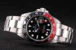 Rolex replica GMT master II rosso nero ceramichon new basilea oro bianco orologio replica copia imitazione 4us292 - immagine 5