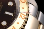Rolex replica GMT master II acciaio oro occhio di tigre black dial orologio replica copia imitazione 4us494 - immagine 7