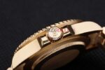 Rolex replica GMT master II full oro black dial orologio replica copia imitazione 4us495 - immagine 8